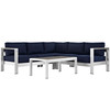 Shore 4 Piece Outdoor Patio Aluminum Sectional Sofa Set / EEI-2559