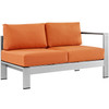 Shore 4 Piece Outdoor Patio Aluminum Sectional Sofa Set / EEI-2559