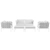 Harmony 5 Piece Outdoor Patio Aluminum Sectional Sofa Set / EEI-2621