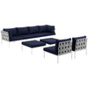 Harmony 8 Piece Outdoor Patio Aluminum Sectional Sofa Set / EEI-2624