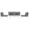 Harmony 5 Piece Outdoor Patio Aluminum Sectional Sofa Set / EEI-2622