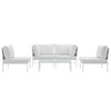 Harmony 5 Piece Outdoor Patio Aluminum Sectional Sofa Set / EEI-2622