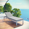 Shore Outdoor Patio Aluminum Chaise with Cushions / EEI-2660