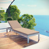 Shore Outdoor Patio Aluminum Chaise with Cushions / EEI-2660