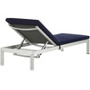 Shore Outdoor Patio Aluminum Chaise with Cushions / EEI-2660