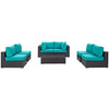Convene 7 Piece Outdoor Patio Sectional Set / EEI-2164