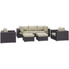 Convene 7 Piece Outdoor Patio Sectional Set / EEI-2200