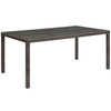 Conduit 70" Outdoor Patio Wicker Rattan Dining Table / EEI-2807