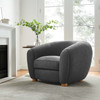 Abundant Boucle Upholstered Fabric Armchair / EEI-6025