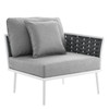 Stance Outdoor Patio Aluminum Small Sectional Sofa / EEI-5752