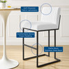 Indulge Channel Tufted Fabric Bar Stools / EEI-5742