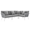 Stance Outdoor Patio Aluminum Large Sectional Sofa / EEI-5753