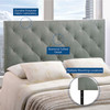 Theodore Queen Upholstered Fabric Headboard / MOD-5040