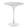 Lippa 20" Round Artificial Marble Side Table / EEI-5680