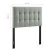 Lily Twin Upholstered Fabric Headboard / MOD-5148