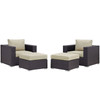 Convene 4 Piece Outdoor Patio Sectional Set / EEI-2202