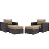 Convene 4 Piece Outdoor Patio Sectional Set / EEI-2202