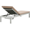 Shore Outdoor Patio Aluminum Chaise with Cushions Set of 2 / EEI-2737
