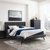 Julia Queen Biscuit Tufted Upholstered Fabric Platform Bed / MOD-6007