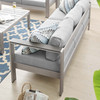 Shore Sunbrella® Fabric Aluminum Outdoor Patio Sofa / EEI-4228