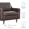 Impart Genuine Leather Armchair / EEI-5555