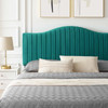 Juniper Channel Tufted Performance Velvet Queen Platform Bed / MOD-6739