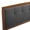 Draper Tufted Fabric and Wood Twin Headboard / MOD-6224