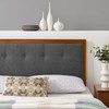 Draper Tufted Fabric and Wood Twin Headboard / MOD-6224