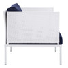Harmony 7-Piece  Sunbrella® Outdoor Patio Aluminum Sectional Sofa Set / EEI-4936