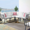 Riverside 5 Piece Outdoor Patio Aluminum Sectional / EEI-3789