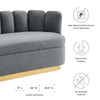 Victoria Channel Tufted Performance Velvet Sofa / EEI-5017