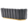 Victoria Channel Tufted Performance Velvet Sofa / EEI-5017