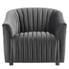 Announce Performance Velvet Channel Tufted Armchair / EEI-5055