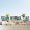 Riverside 5 Piece Outdoor Patio Aluminum Set / EEI-3786