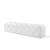 Amour 72" Tufted Button Entryway Faux Leather Bench / EEI-3771