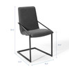 Pitch Upholstered Fabric Dining Armchair / EEI-3800