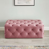 Amour 48" Tufted Button Entryway Performance Velvet Bench / EEI-3768