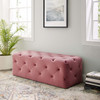 Amour 48" Tufted Button Entryway Performance Velvet Bench / EEI-3768