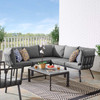 Riverside 6 Piece Outdoor Patio Aluminum Set / EEI-3788