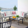 Riverside 6 Piece Outdoor Patio Aluminum Set / EEI-3788