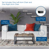 Mingle 2-Piece Vegan Leather Sectional Sofa Loveseat / EEI-4788