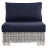 Conway Outdoor Patio Wicker Rattan Armless Chair / EEI-4847