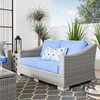 Conway Outdoor Patio Wicker Rattan Loveseat / EEI-4841