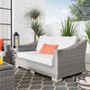 Conway Outdoor Patio Wicker Rattan Loveseat / EEI-4841