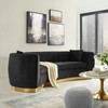 Resolute Curved Performance Velvet Sofa / EEI-3408