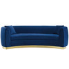 Resolute Curved Performance Velvet Sofa / EEI-3408