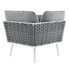 Stance Outdoor Patio Aluminum Corner Chair / EEI-5567