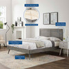 Marlee Wood Full Platform Bed With Splayed Legs / MOD-6628