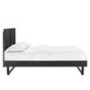 Marlee King Wood Platform Bed With Angular Frame / MOD-6626