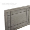Marlee King Wood Platform Bed With Angular Frame / MOD-6626